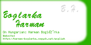 boglarka harman business card